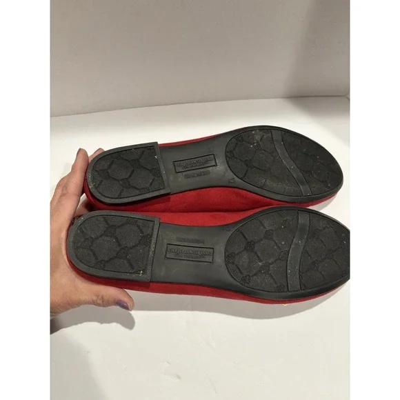 Christian Siriano Payless Burgundy Red Flats Size 12 Womens Or 10.5 Men's - Picture 4 of 4